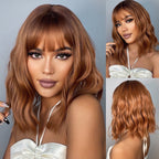 Perruque Synthétique Bouclée Longueur Épaule - rachelhair