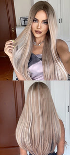 Perruque Longue Et Droite Avec Frange - rachelhair