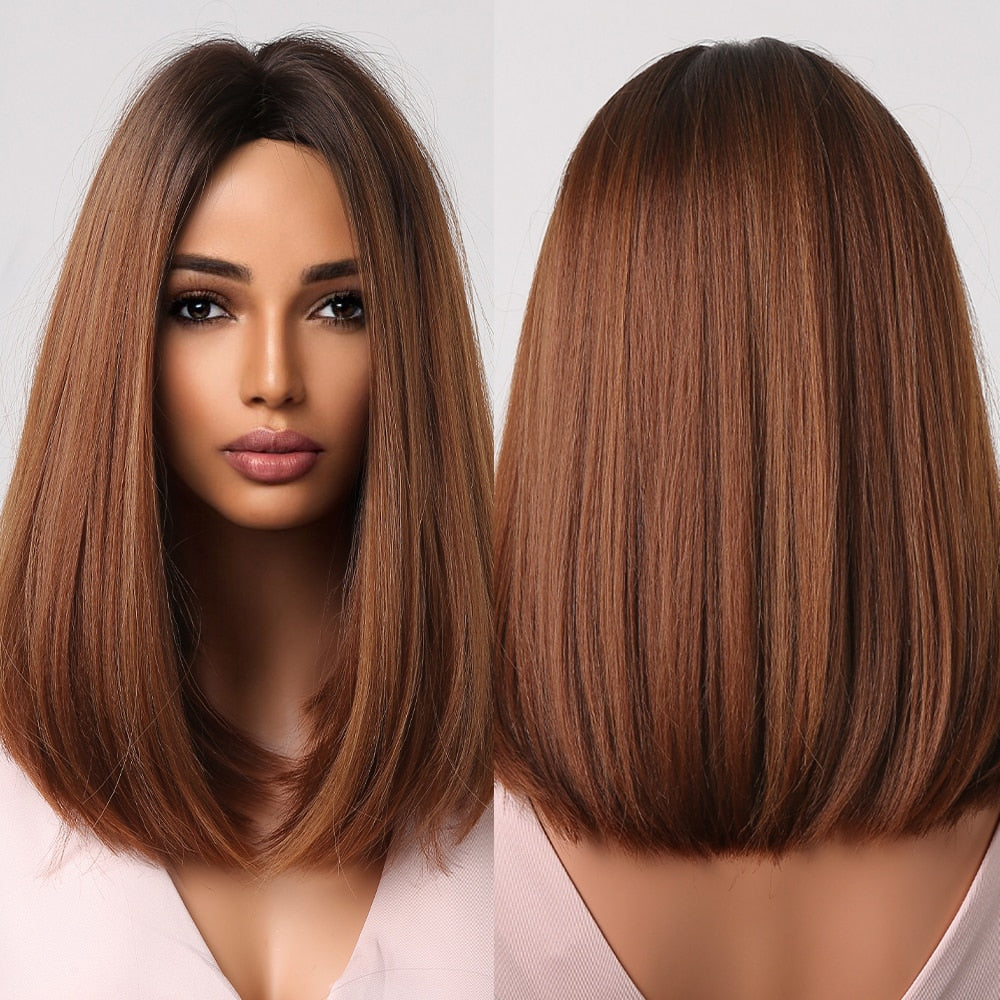 Perruques Bob Courtes Bordeaux Avec Une Frange Complète - rachelhair