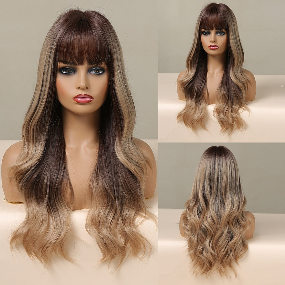 Perruques Synthétiques Longues Et Lâches Pour Femmes - rachelhair