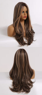 Perruques synthétiques longues vagues naturelles pour femmes - rachelhair