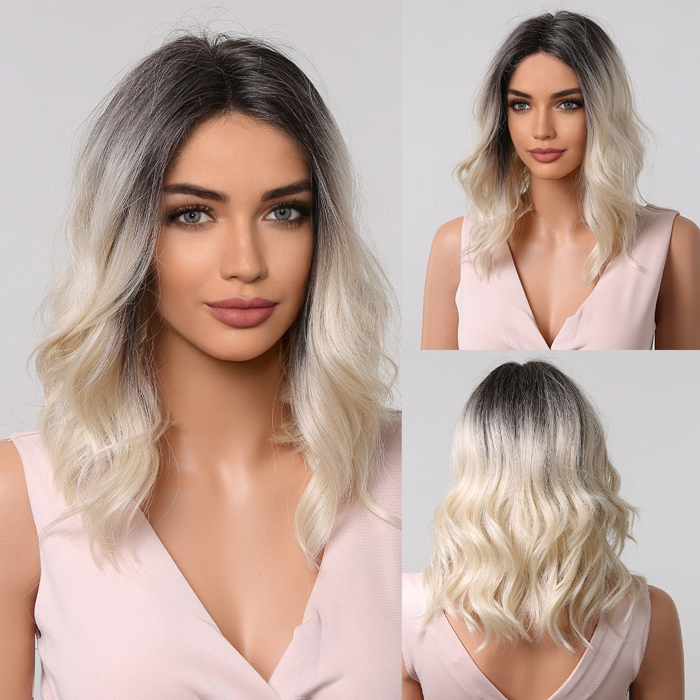 Perruque Synthétique Bouclée Longueur Épaule - rachelhair