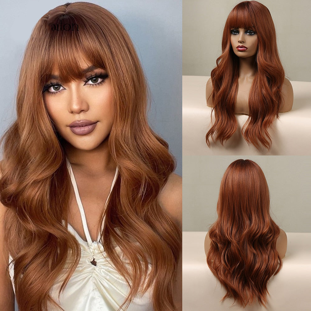 Perruques Synthétiques Longues Et Lâches Pour Femmes - rachelhair
