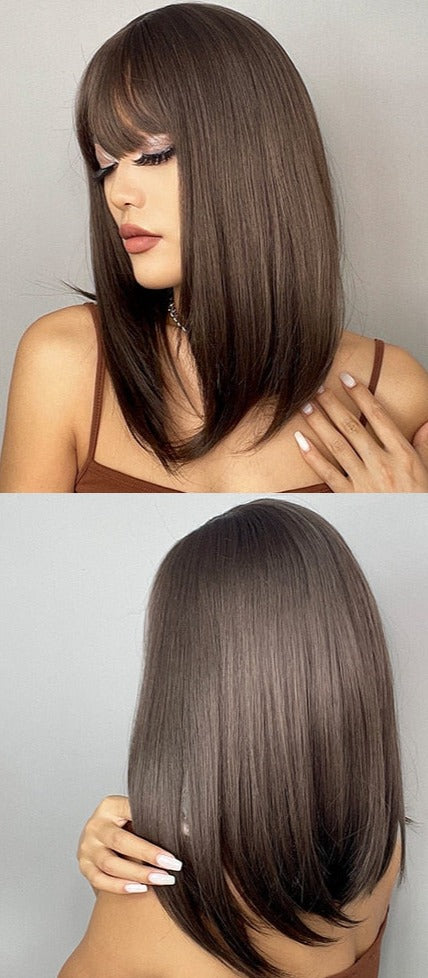Perruque Longue Et Droite De Cheveux Blonds Mélangés - rachelhair