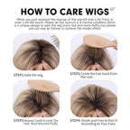 Perruque De Cheveux Blonds Raides Avec Des Mèches Courtes - rachelhair