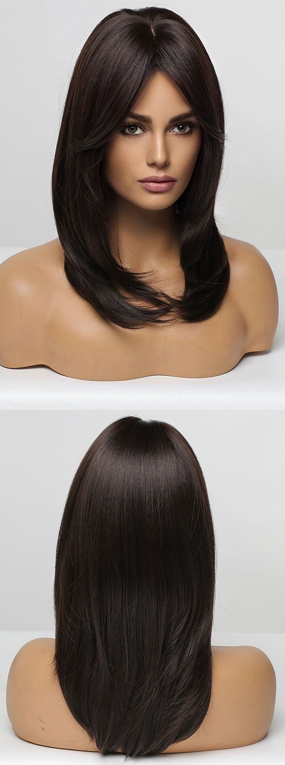 Cheveux Synthétiques Naturels Courts Et Droits Pour Femmes - rachelhair