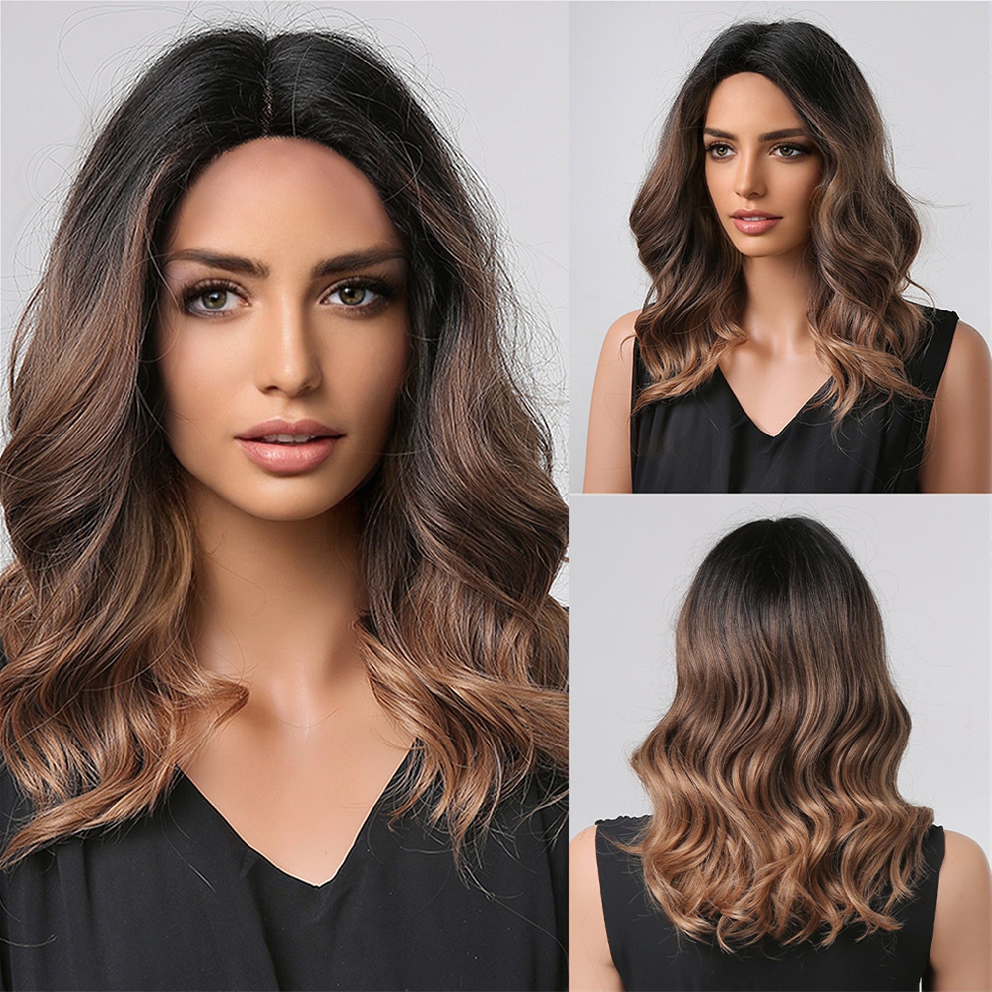 Perruque Synthétique Bouclée Longueur Épaule - rachelhair