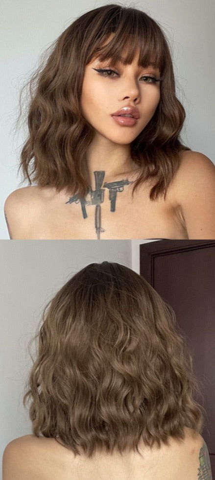 Perruque Moyenne Vague Blond Cendré - rachelhair