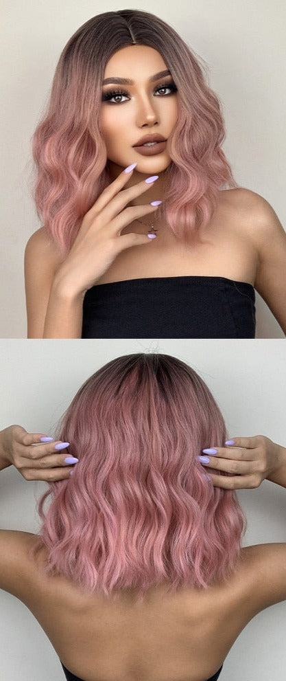 Perruque Synthétique Bouclée Longueur Épaule - rachelhair