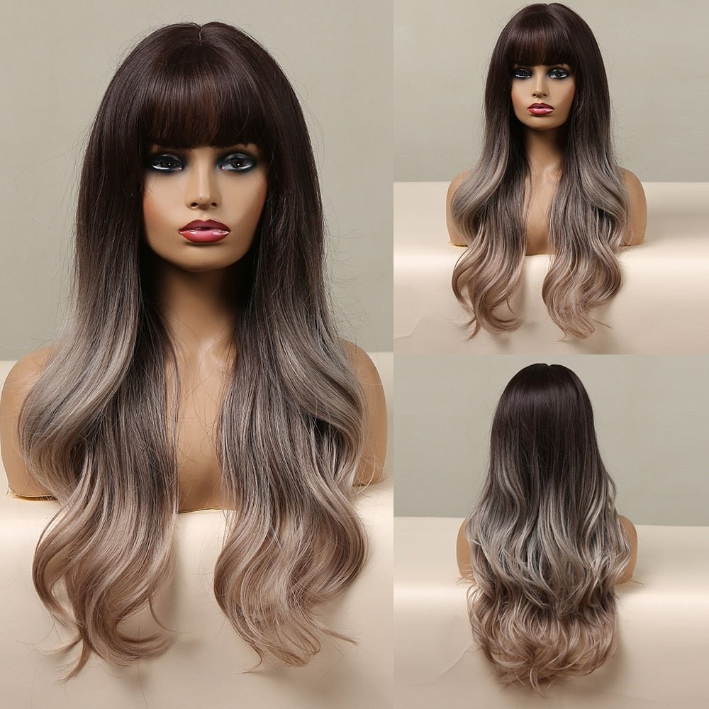 Perruques Synthétiques Longues Et Lâches Pour Femmes - rachelhair