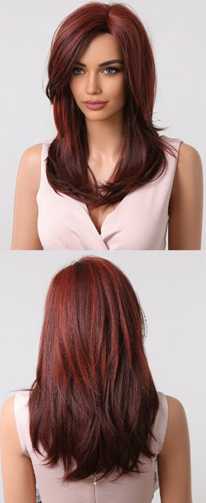 Perruque Longue Et Droite De Cheveux Blonds Mélangés - rachelhair