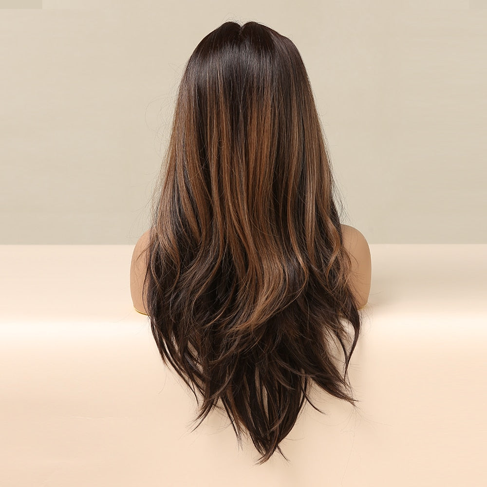 Perruques Lace Front Synthétiques Ombre pour Femme - rachelhair