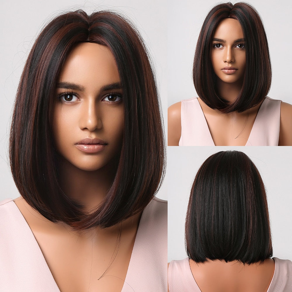 Perruques Synthétiques Courtes Droites - rachelhair