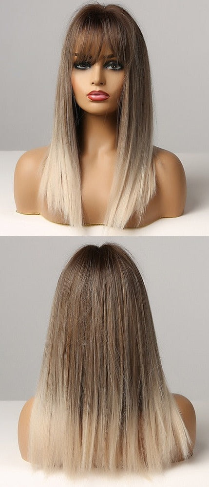 Perruques Synthétiques Longues et Lisses - rachelhair