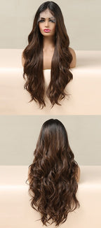 Perruques Lace Front Synthétiques Ombre pour Femme - rachelhair