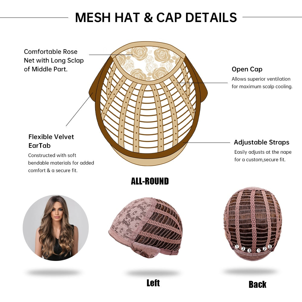 Mixte Blonde Highlight Perruques Cosplay - rachelhair