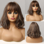 Perruque Synthétique Bouclée Longueur Épaule - rachelhair