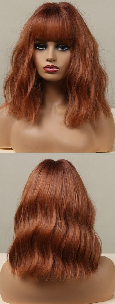 Cheveux Synthétiques Naturels Courts Et Droits Pour Femmes - rachelhair