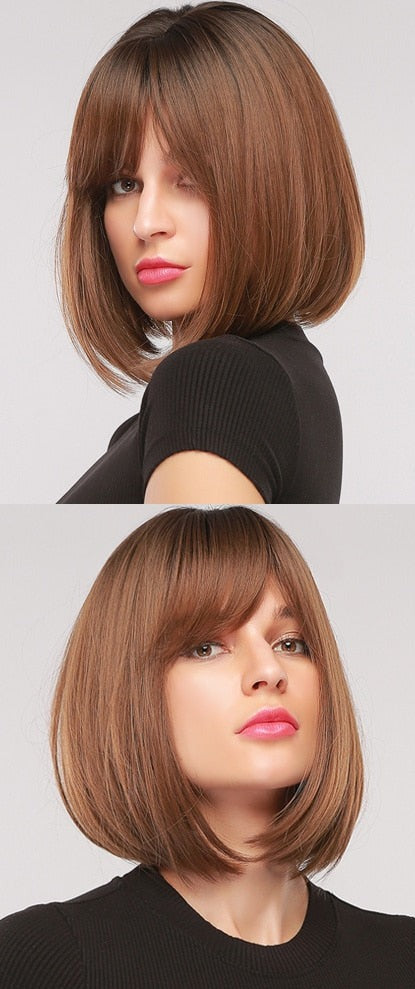 Perruque Synthétique Cheveux Raides Courts pour Femme - rachelhair