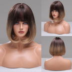 Perruque Synthétique Bouclée Longueur Épaule - rachelhair