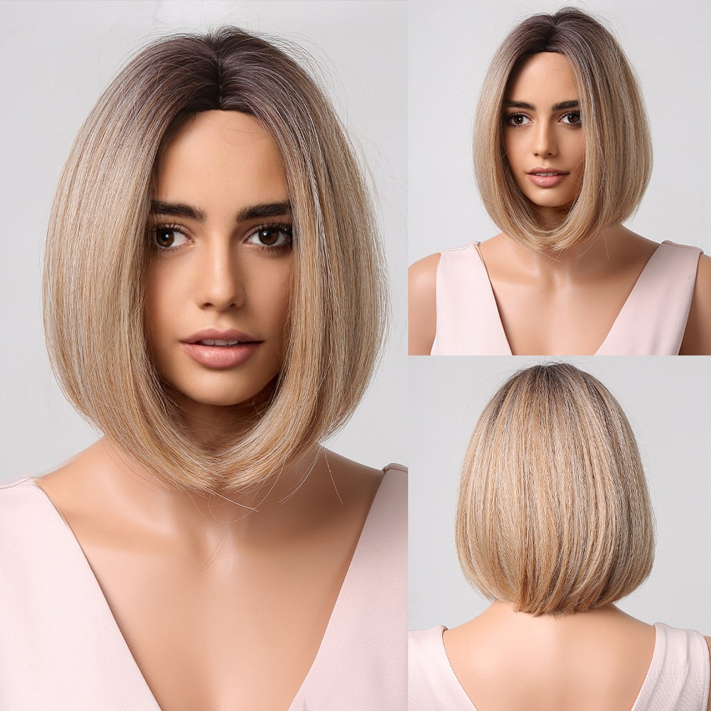 Perruque Synthétique Bouclée Longueur Épaule - rachelhair