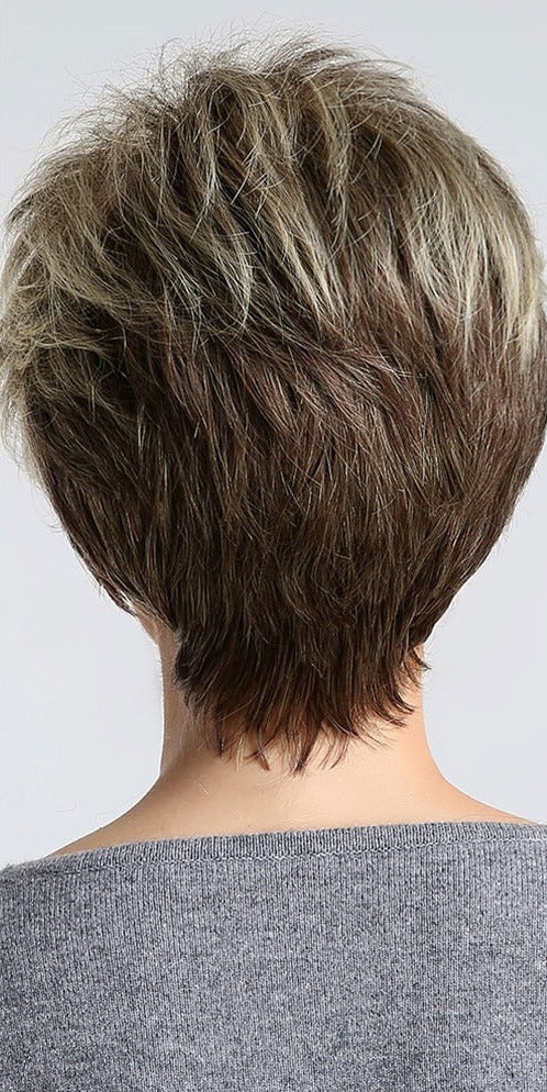 Perruques Synthétiques Courtes Pixie Cut avec Frange - rachelhair