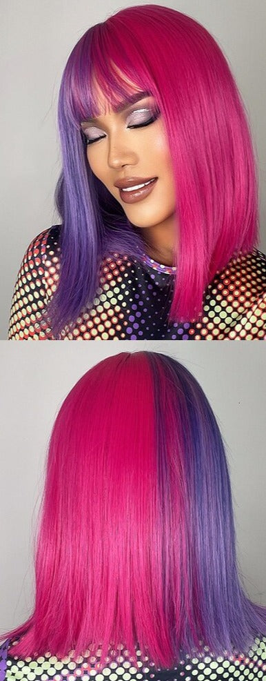 Perruque Longue Et Droite Avec Frange - rachelhair