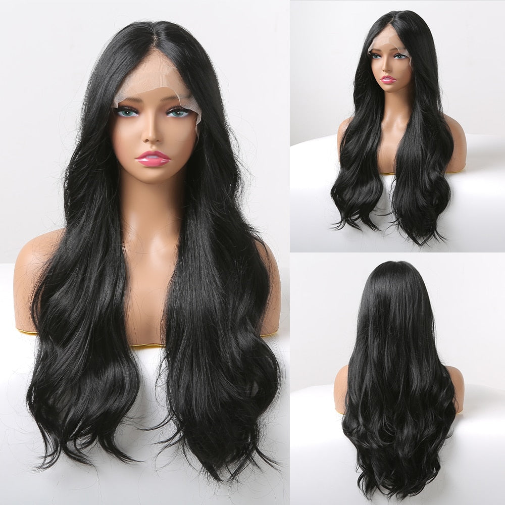 Perruques Lace Front Synthétiques Ombre pour Femme - rachelhair