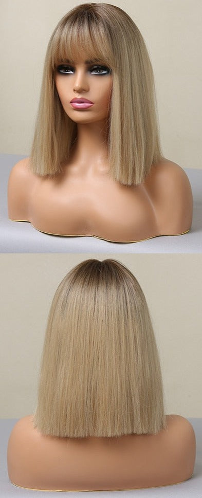 Perruque Courte Droite À Usage Quotidien - rachelhair