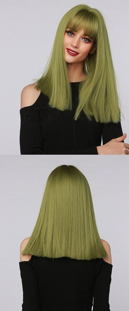 Perruque Longue Et Droite Avec Frange - rachelhair
