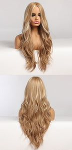Perruques synthétiques longues vagues naturelles pour femmes - rachelhair