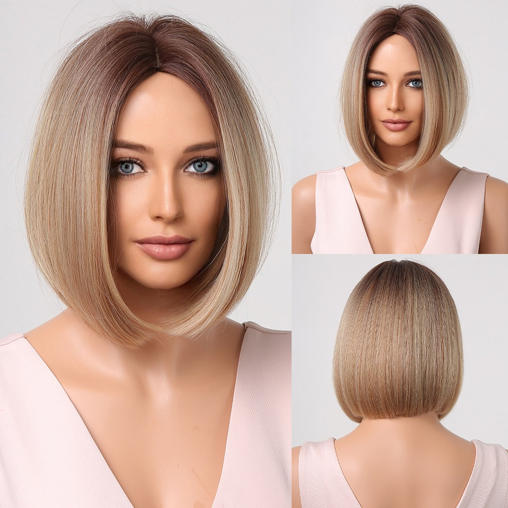 Perruques Synthétiques Courtes Pixie Cut avec Frange - rachelhair