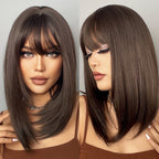 Perruques Auburn droites naturelles pour femmes - rachelhair