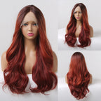 Perruques Lace Front Synthétiques Ombre pour Femme - rachelhair