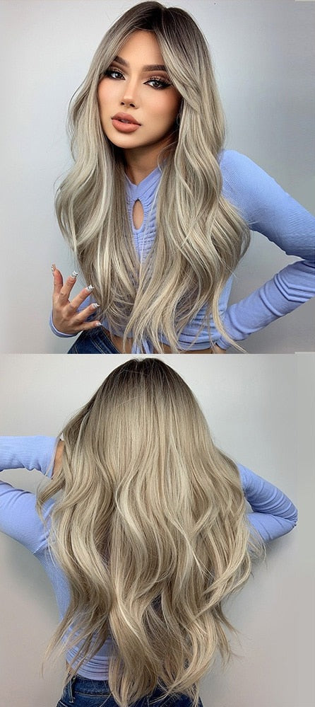 Perruques Synthétiques Longues Et Lâches Pour Femmes - rachelhair