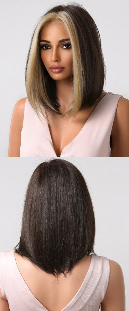 Perruques Blonde Platine Avec Racines Sombres - rachelhair