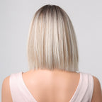 Perruques Blonde Platine Avec Racines Sombres - rachelhair