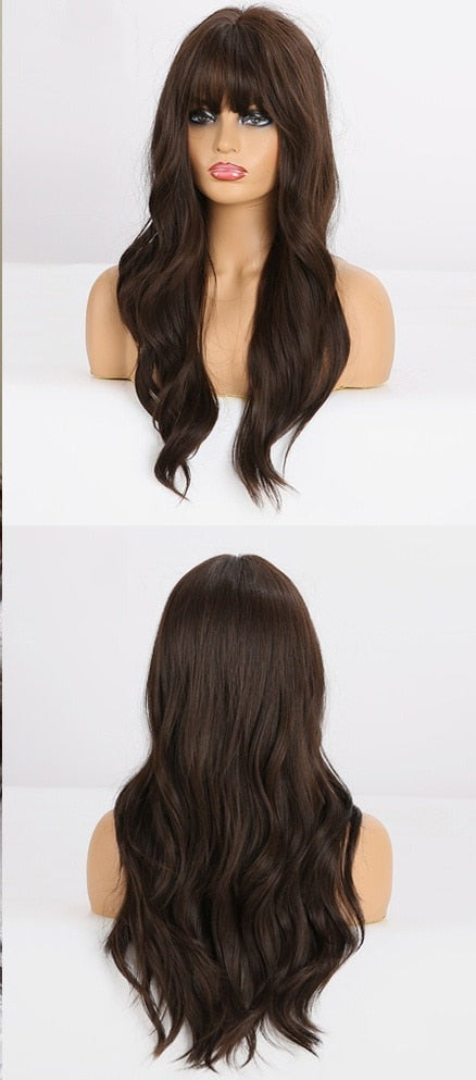 Perruques Synthétiques Longues Et Lâches Pour Femmes - rachelhair