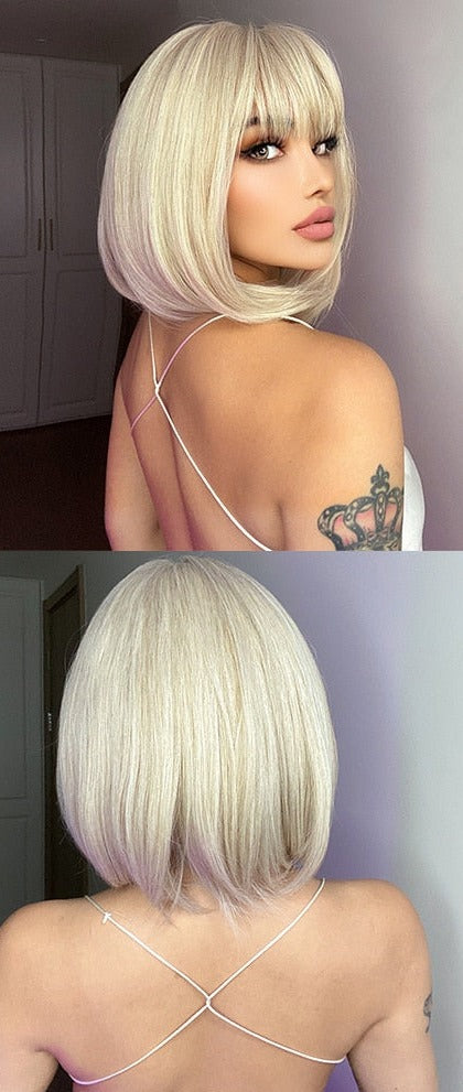 Perruques Synthétiques Courtes Pour Femmes - rachelhair