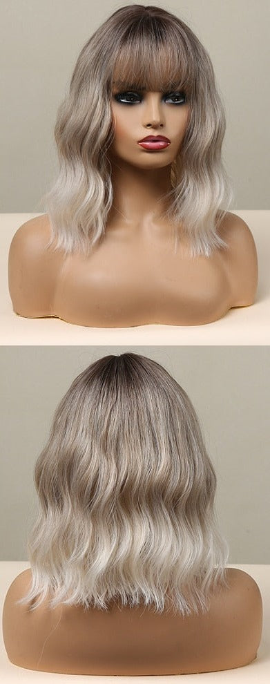Perruques Ondulées Naturelles De Longueur Moyenne Pour Femmes - rachelhair