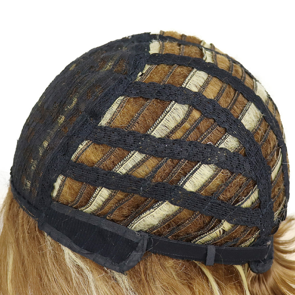 Coiffures Courtes Perruque Blonde Mélangée Brune - rachelhair