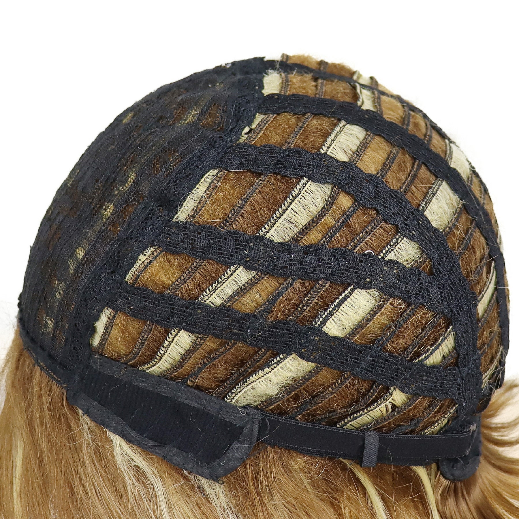 Coiffures Courtes Perruque Blonde Mélangée Brune - rachelhair