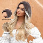 Perruques synthétiques longues vagues naturelles pour femmes - rachelhair