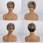Perruques Synthétiques Courtes Pixie Cut avec Frange - rachelhair