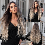 Perruques synthétiques longues vagues naturelles pour femmes - rachelhair