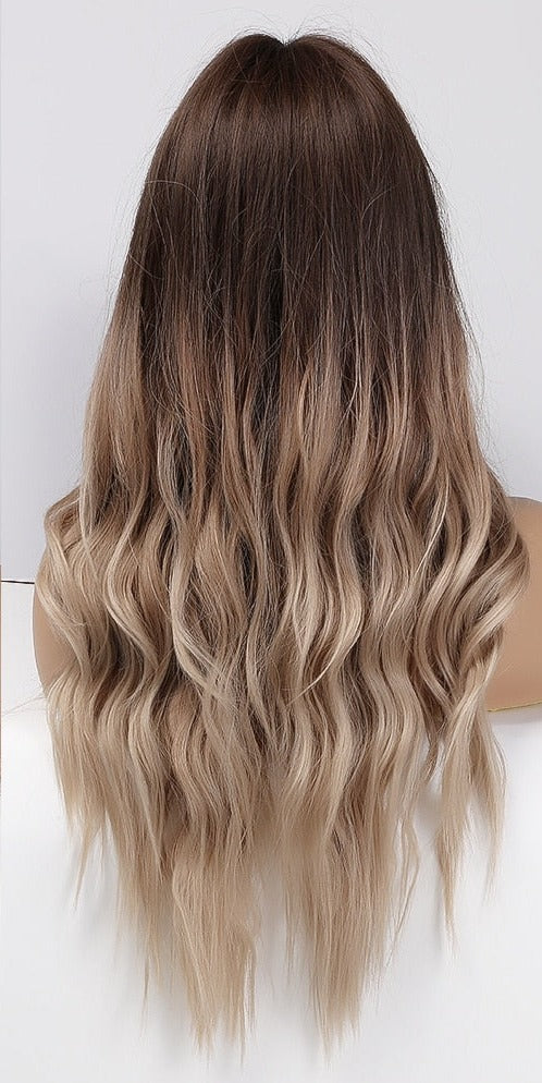Perruques synthétiques longues vagues naturelles pour femmes - rachelhair