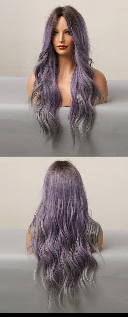 Perruques synthétiques longues vagues naturelles pour femmes - rachelhair