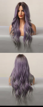 Perruques synthétiques longues vagues naturelles pour femmes - rachelhair