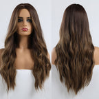 Perruques synthétiques longues vagues naturelles pour femmes - rachelhair