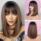 Perruque Synthétique Bouclée Longueur Épaule - rachelhair